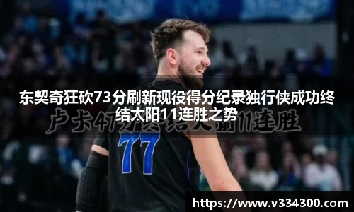 东契奇狂砍73分刷新现役得分纪录独行侠成功终结太阳11连胜之势